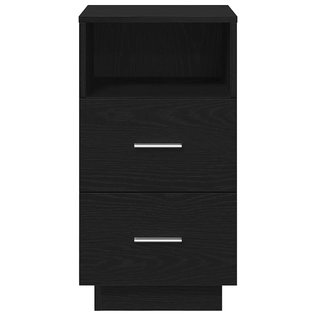 vidaXL Nachtkastjes 2 st met 2 lades 36x36x68 cm bruin eikenkleurig - Aashly