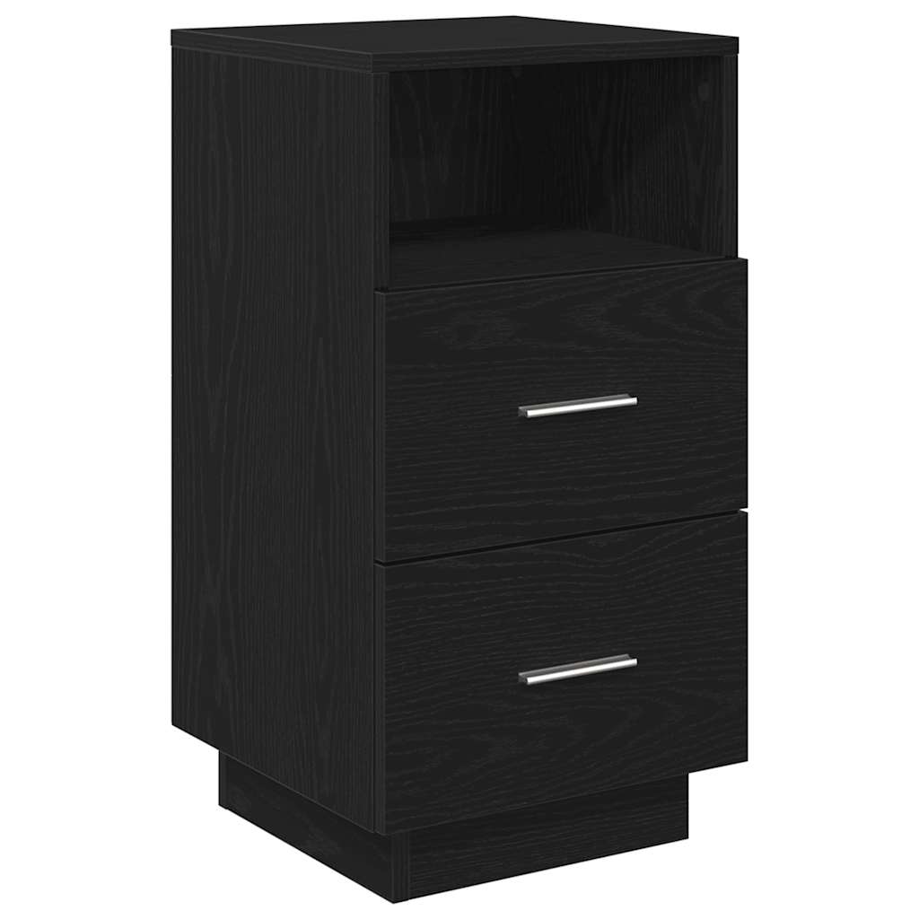 vidaXL Nachtkastjes 2 st met 2 lades 36x36x68 cm bruin eikenkleurig - Aashly
