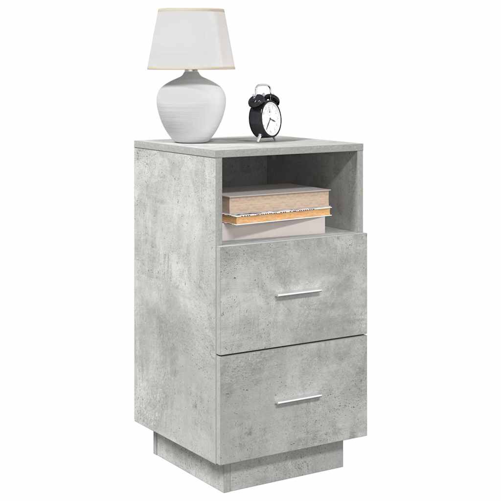 vidaXL Nachtkastjes 2 st met 2 lades 36x36x68 cm bruin eikenkleurig - Aashly
