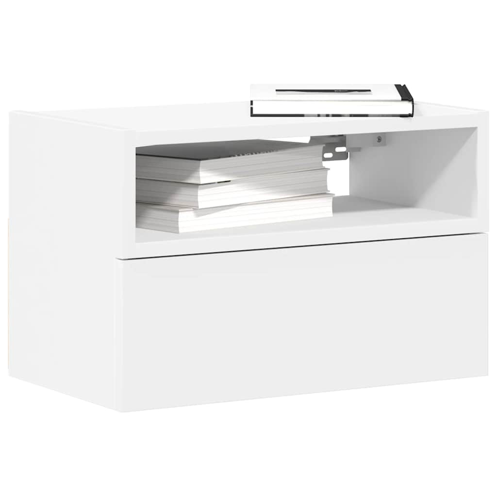 vidaXL Nachtkastjes 2 st wandgemonteerd 45x26x28,5cm sonoma eikenkleur - Aashly