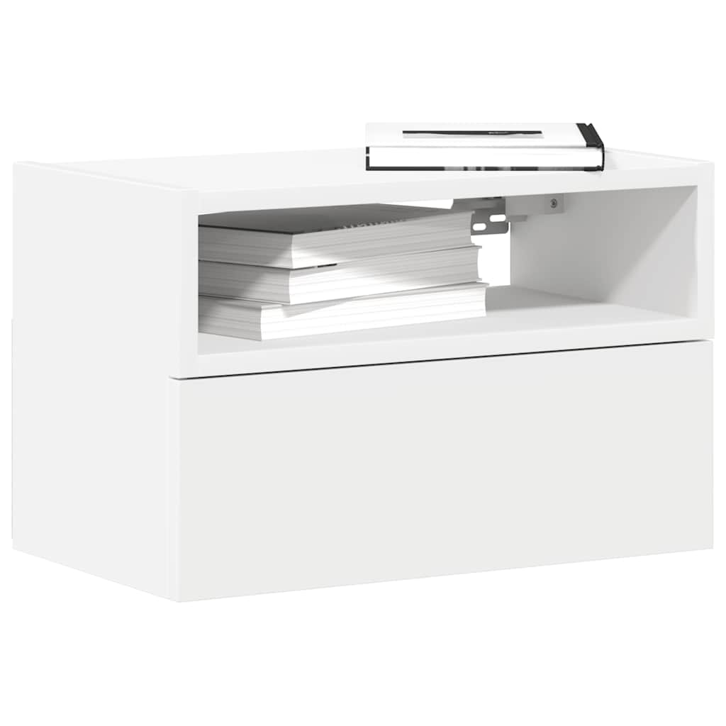 vidaXL Nachtkastjes 2 st wandgemonteerd 45x26x28,5cm sonoma eikenkleur - Aashly