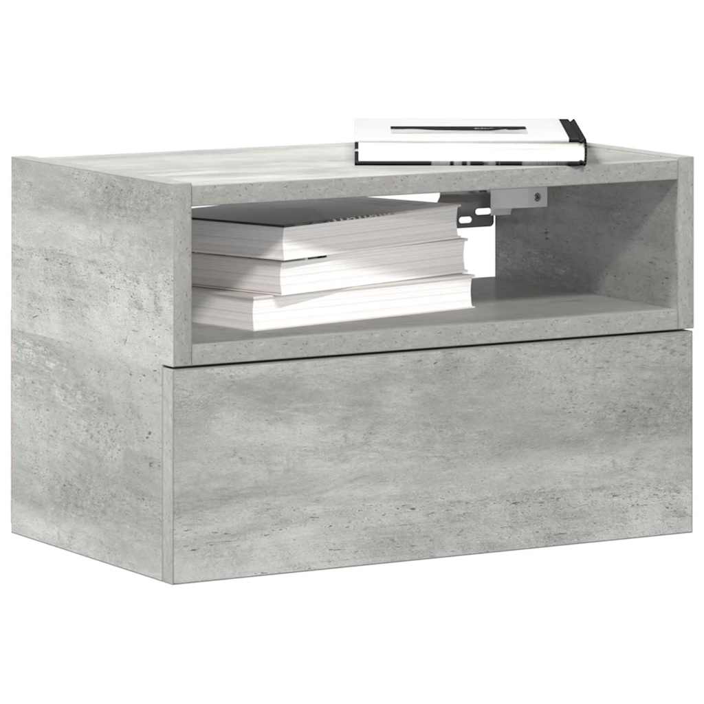 vidaXL Nachtkastjes 2 st wandgemonteerd 45x26x28,5cm sonoma eikenkleur - Aashly