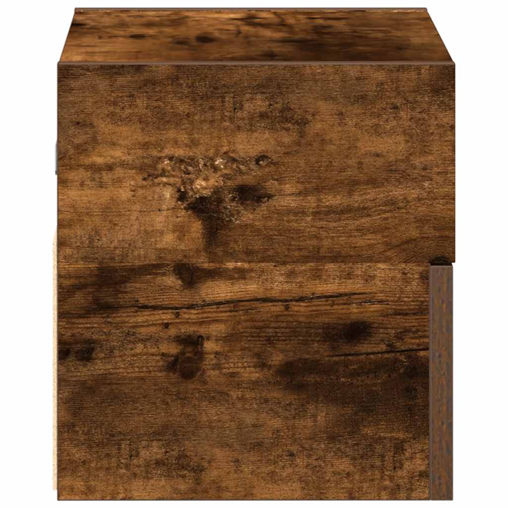 vidaXL Nachtkastjes 2 st wandgemonteerd 45x26x28,5cm sonoma eikenkleur - Aashly