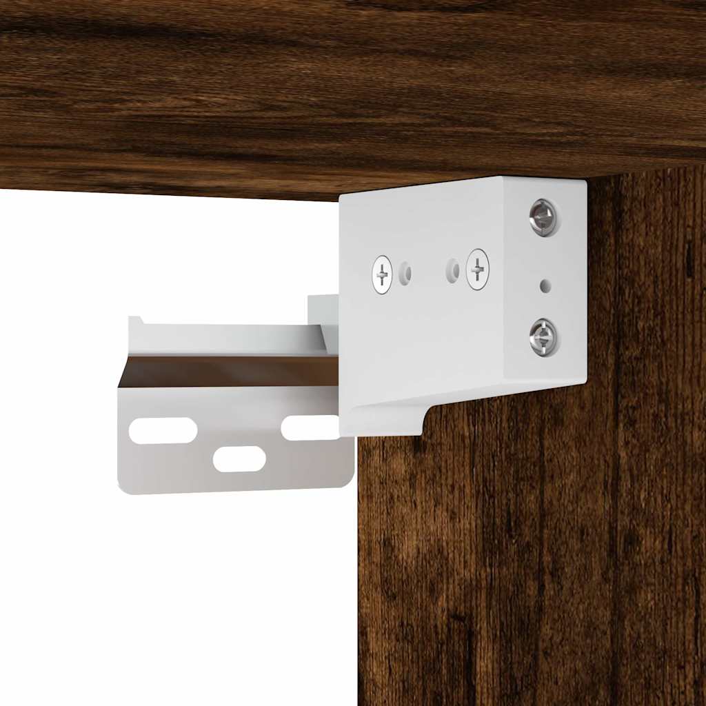 vidaXL Nachtkastjes 2 st wandgemonteerd 45x26x28,5cm sonoma eikenkleur - Aashly