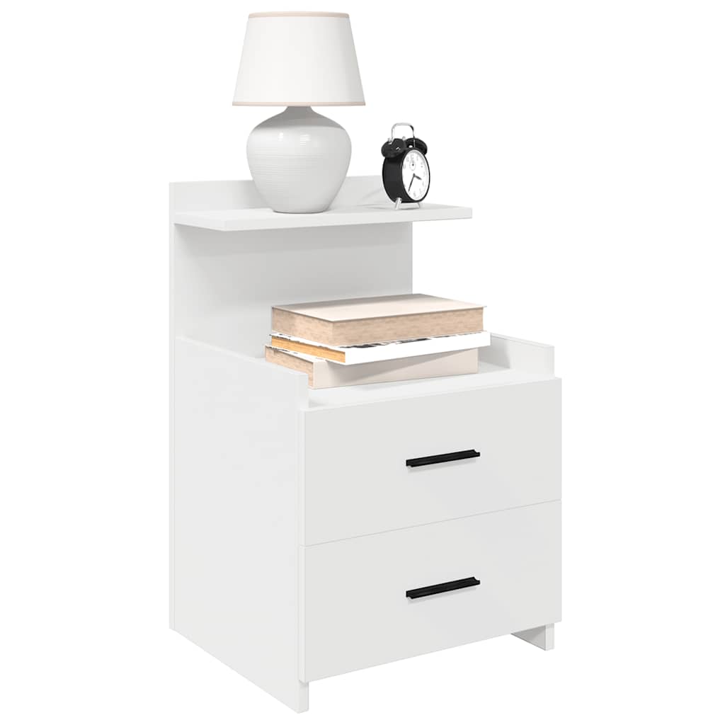 vidaXL Nachtkastjes 2 st met 2 lades 40x36,5x62 cm grijs sonoma eiken - Aashly