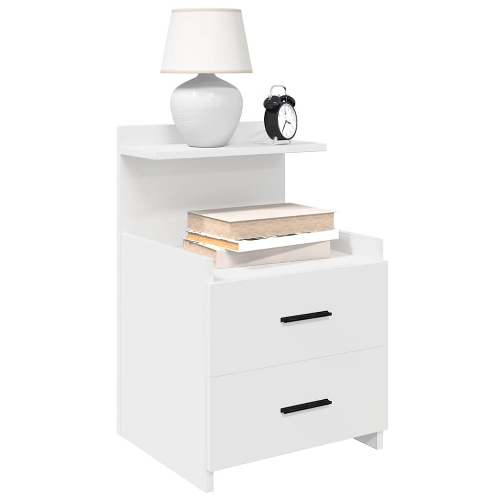 vidaXL Nachtkastjes 2 st met 2 lades 40x36,5x62 cm grijs sonoma eiken - Aashly