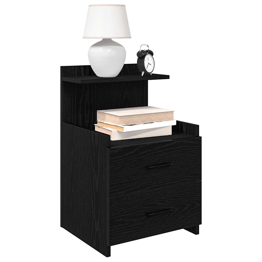 vidaXL Nachtkastjes 2 st met 2 lades 40x36,5x62 cm grijs sonoma eiken - Aashly