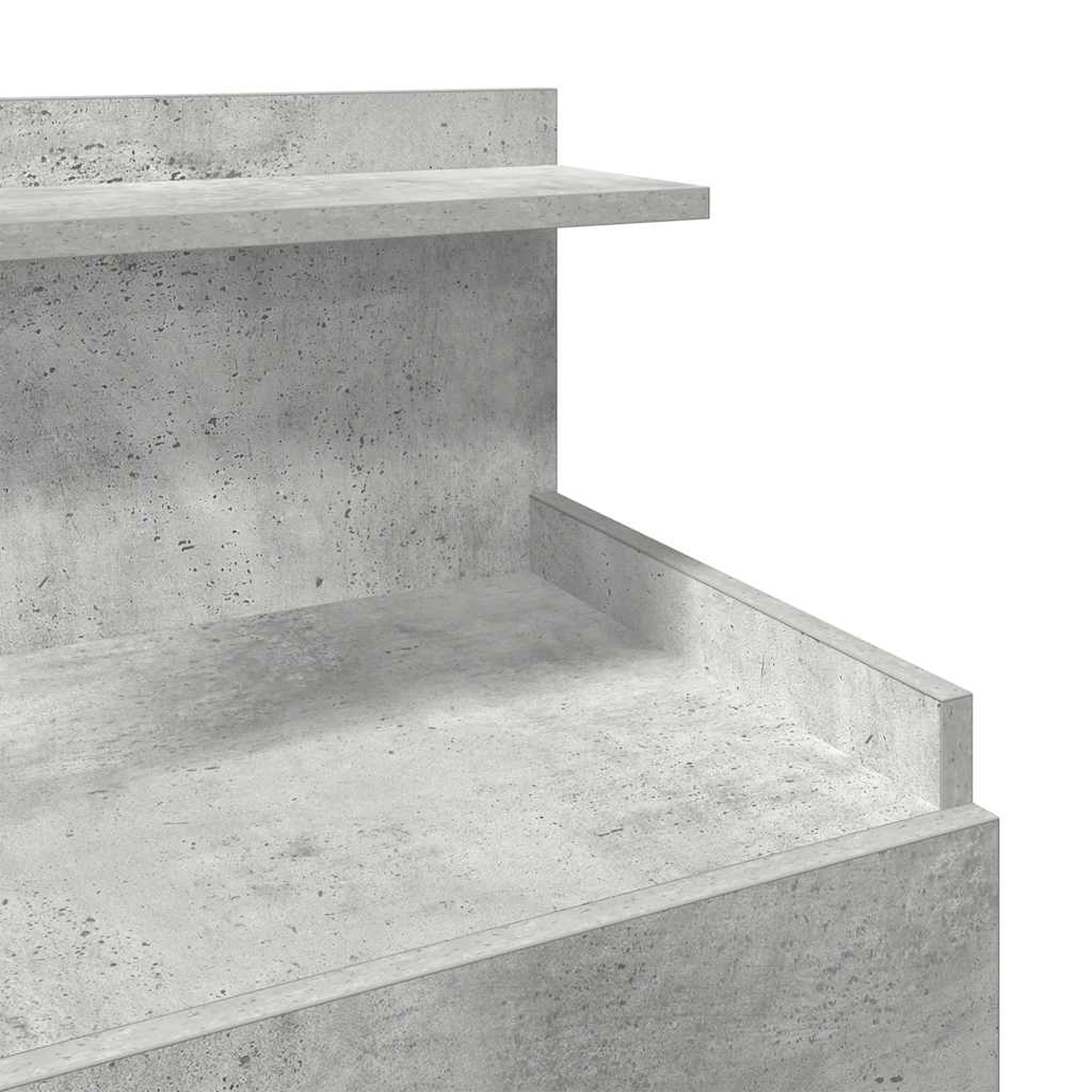 vidaXL Nachtkastjes 2 st met 2 lades 40x36,5x62 cm grijs sonoma eiken - Aashly