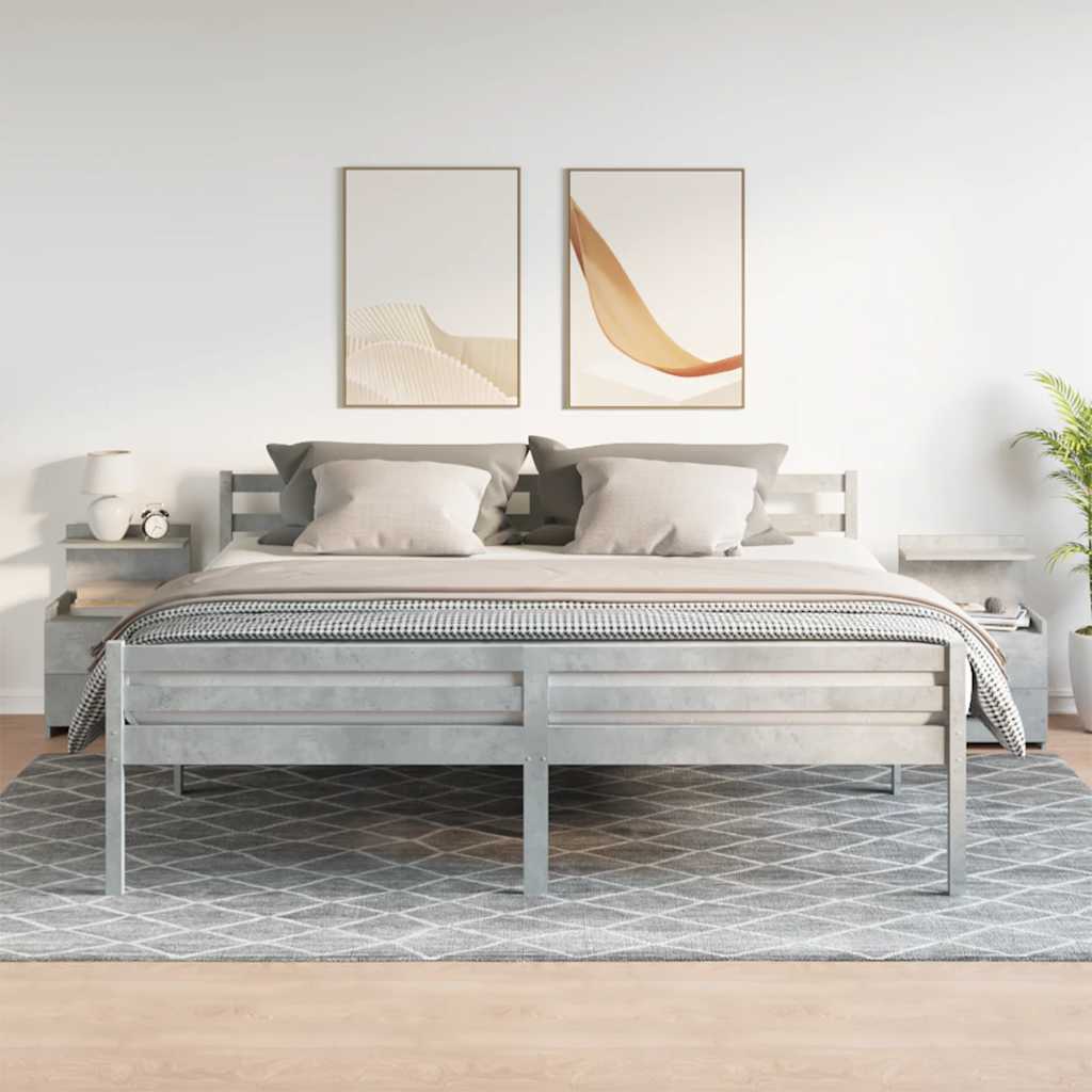 vidaXL Nachtkastjes 2 st met 2 lades 40x36,5x62 cm grijs sonoma eiken - Aashly