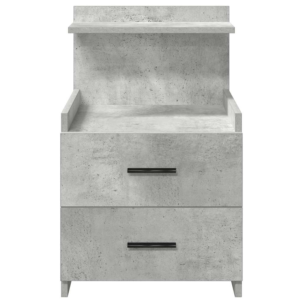 vidaXL Nachtkastjes 2 st met 2 lades 40x36,5x62 cm grijs sonoma eiken - Aashly