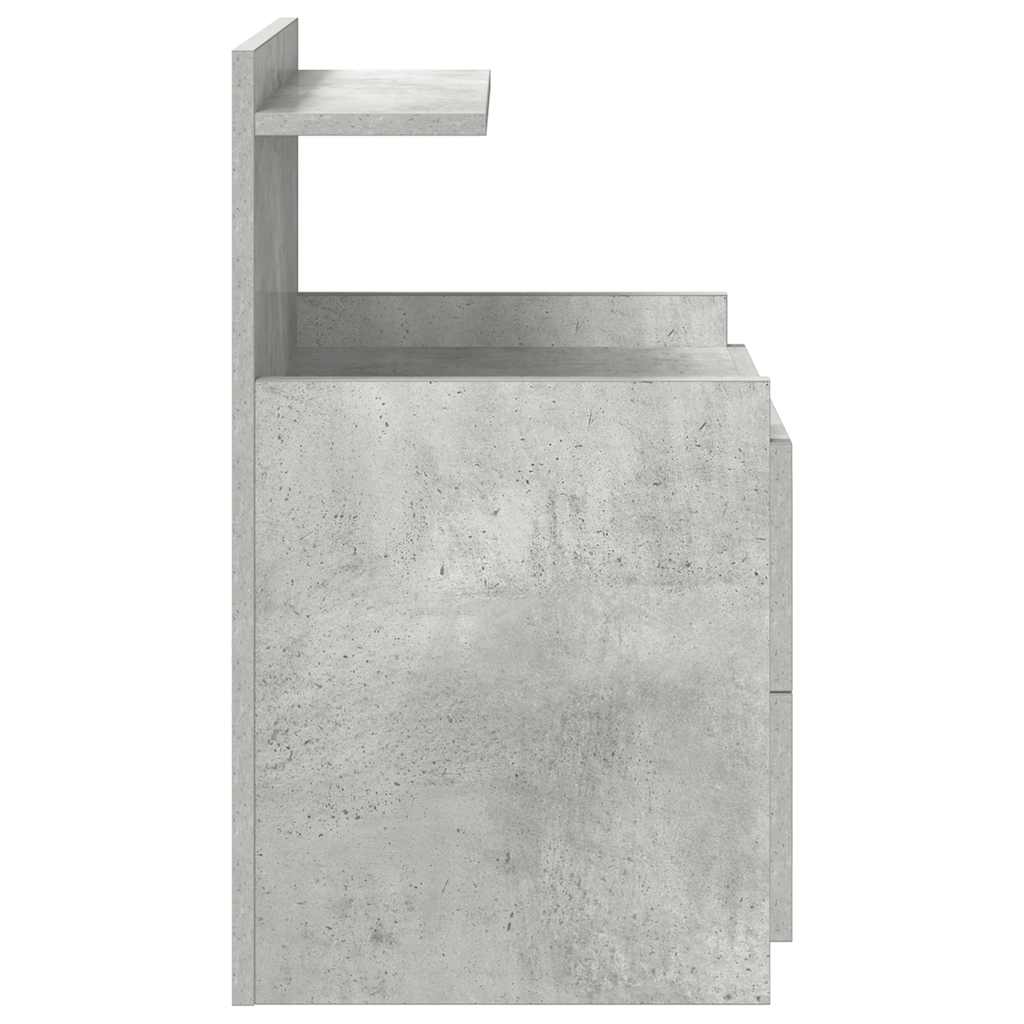 vidaXL Nachtkastjes 2 st met 2 lades 40x36,5x62 cm grijs sonoma eiken - Aashly