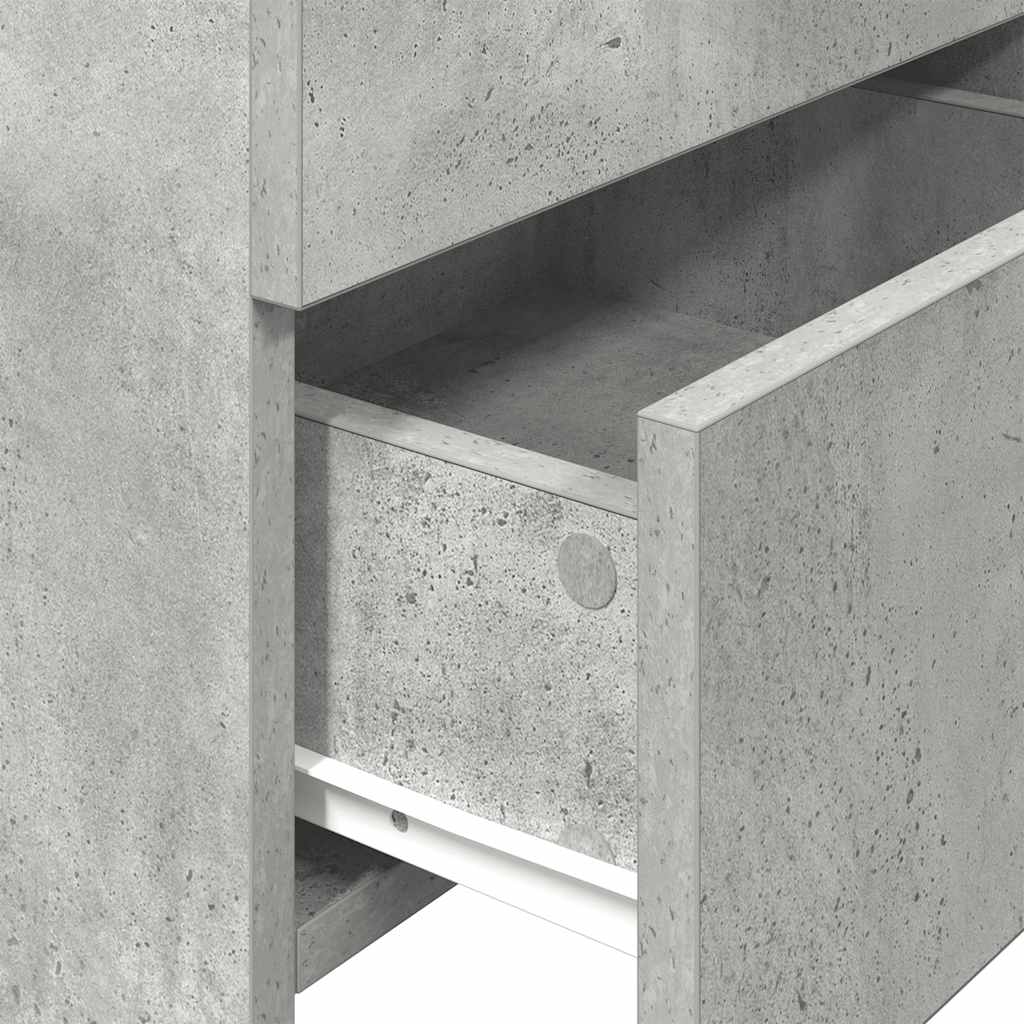 vidaXL Nachtkastjes 2 st met 2 lades 40x36,5x62 cm grijs sonoma eiken - Aashly