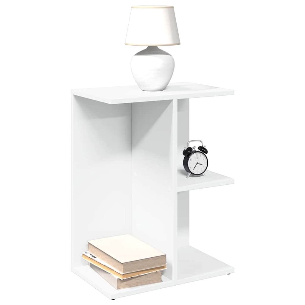 vidaXL Nachtkastjes 2 st 46,5x29x61 cm bewerkt hout betongrijs - Aashly