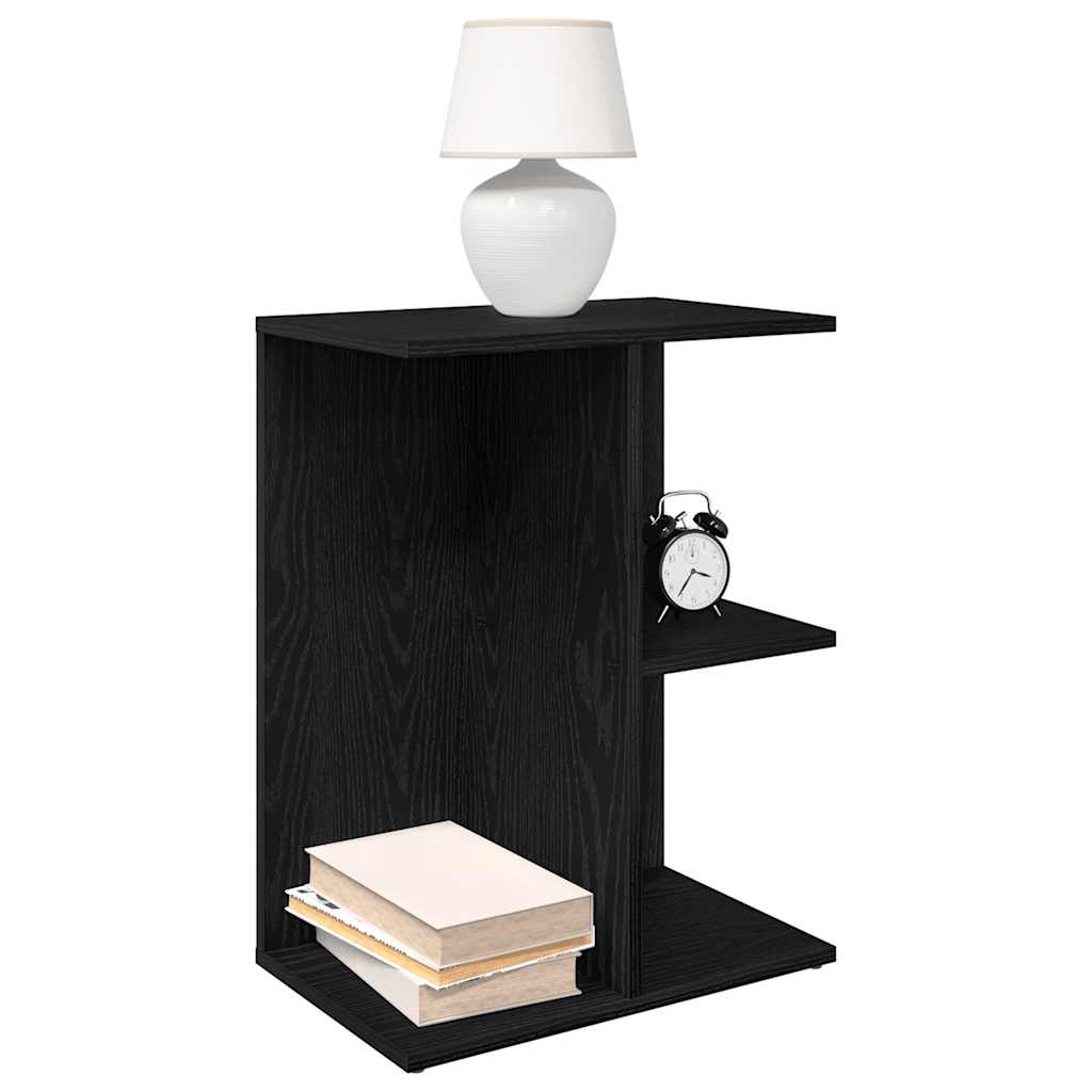 vidaXL Nachtkastjes 2 st 46,5x29x61 cm bewerkt hout betongrijs - Aashly