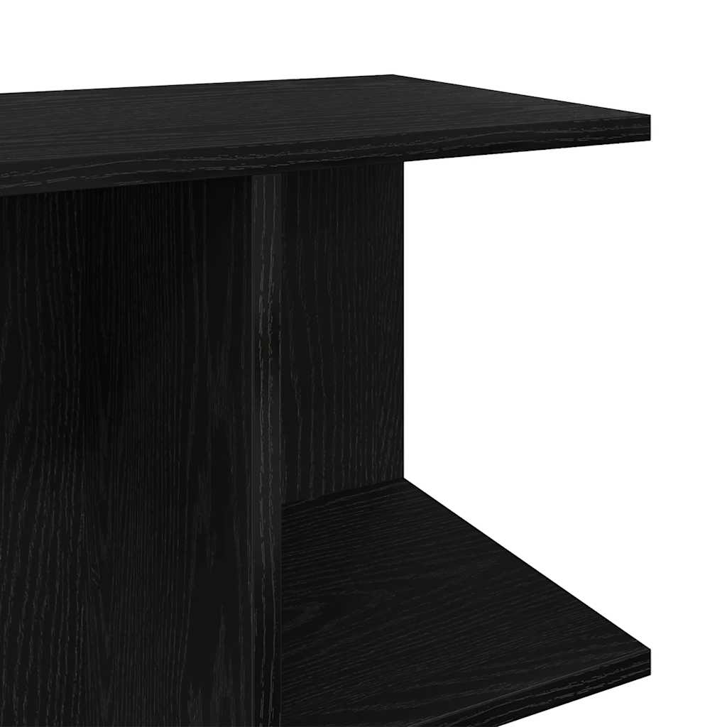 vidaXL Nachtkastjes 2 st 46,5x29x61 cm bewerkt hout betongrijs - Aashly