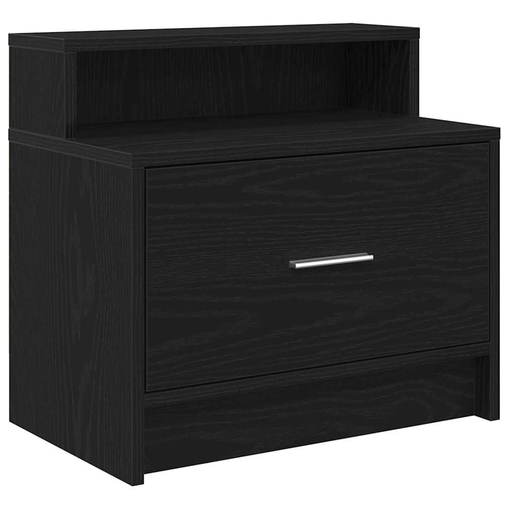 vidaXL Nachtkastje met lade 51x31x47 cm betongrijs - Aashly