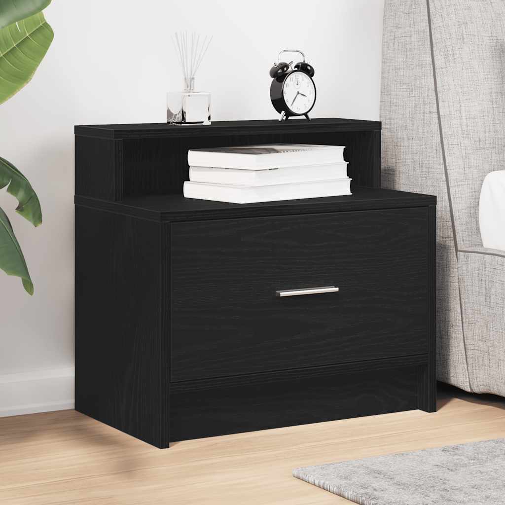 vidaXL Nachtkastje met lade 51x31x47 cm betongrijs - Aashly