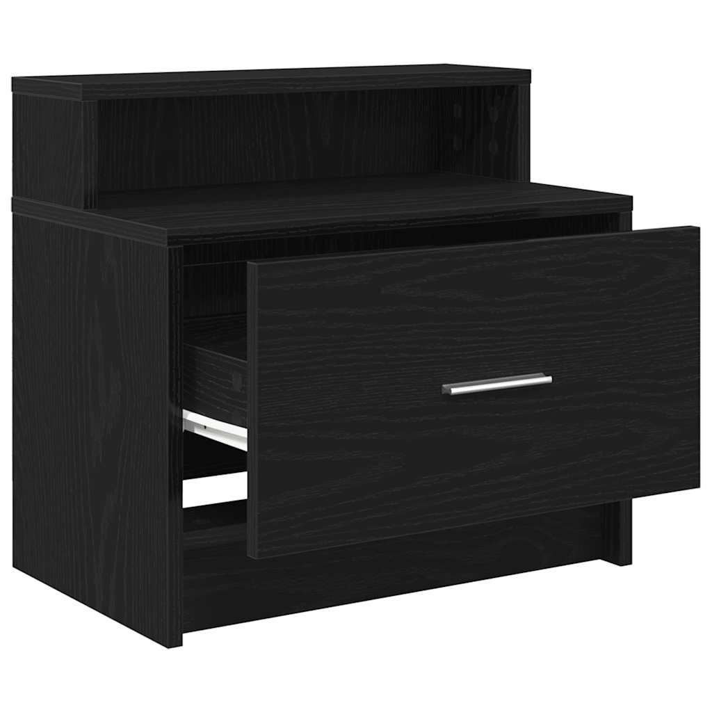 vidaXL Nachtkastje met lade 51x31x47 cm betongrijs - Aashly