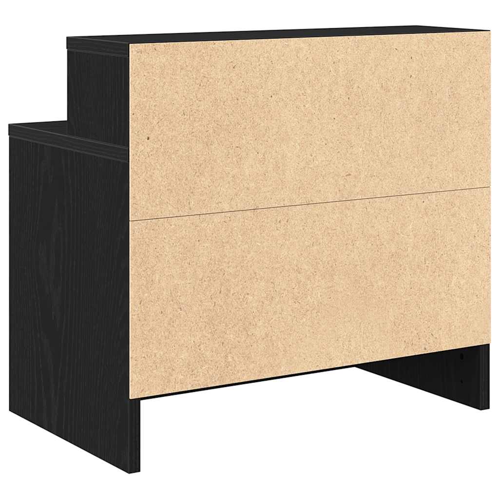 vidaXL Nachtkastje met lade 51x31x47 cm betongrijs - Aashly