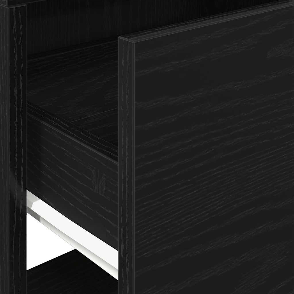 vidaXL Nachtkastje met lade 51x31x47 cm betongrijs - Aashly