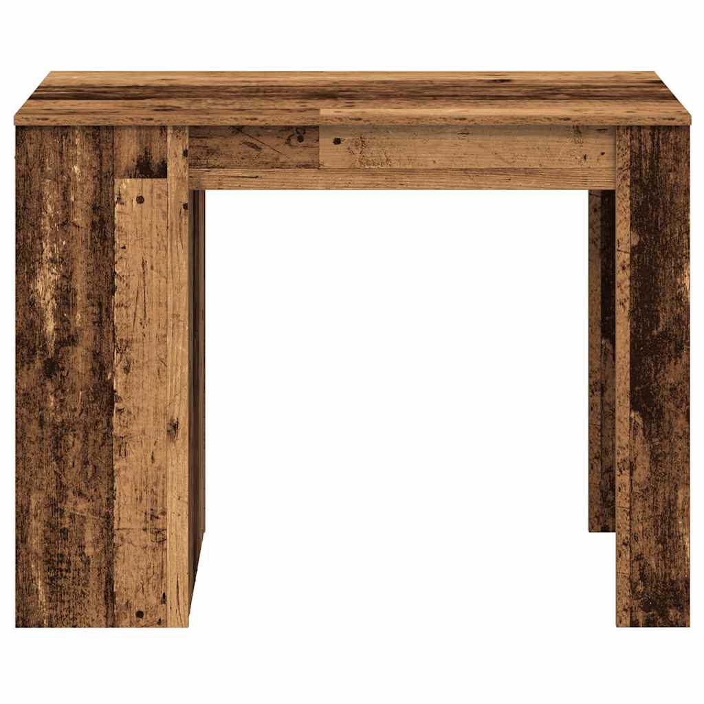vidaXL Bureau met lade&plank 102x62x77,5 cm bewerkt hout sonoma eiken - Aashly