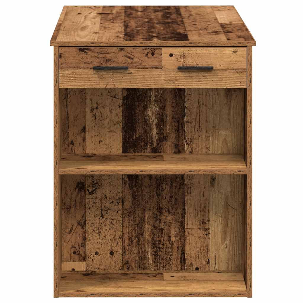 vidaXL Bureau met lade&plank 102x62x77,5 cm bewerkt hout sonoma eiken - Aashly