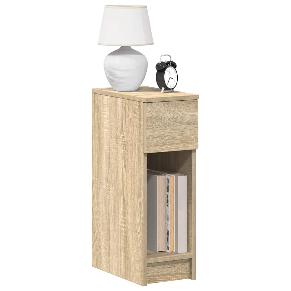 vidaXL Nachtkastjes 2 st met lade 20x36x60 cm artisanaal eikenkleurig - Aashly