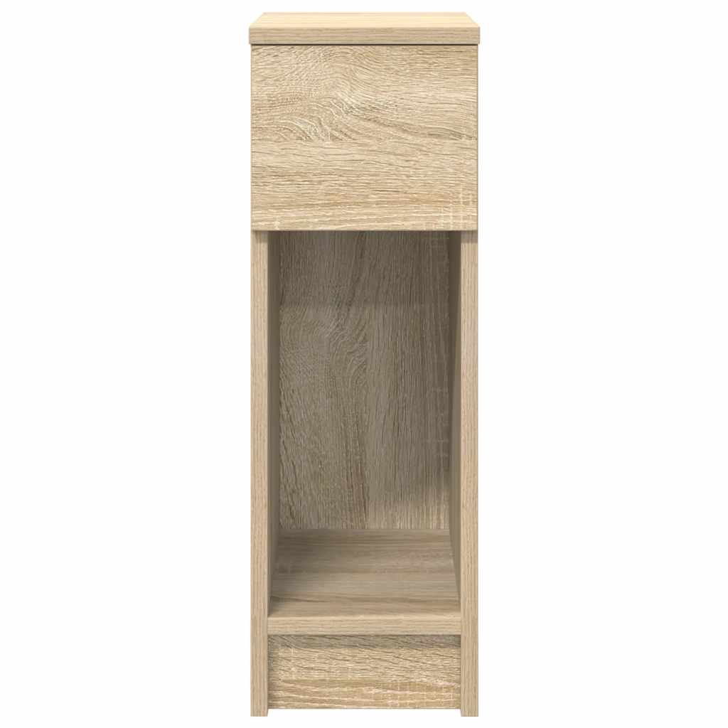 vidaXL Nachtkastjes 2 st met lade 20x36x60 cm artisanaal eikenkleurig - Aashly