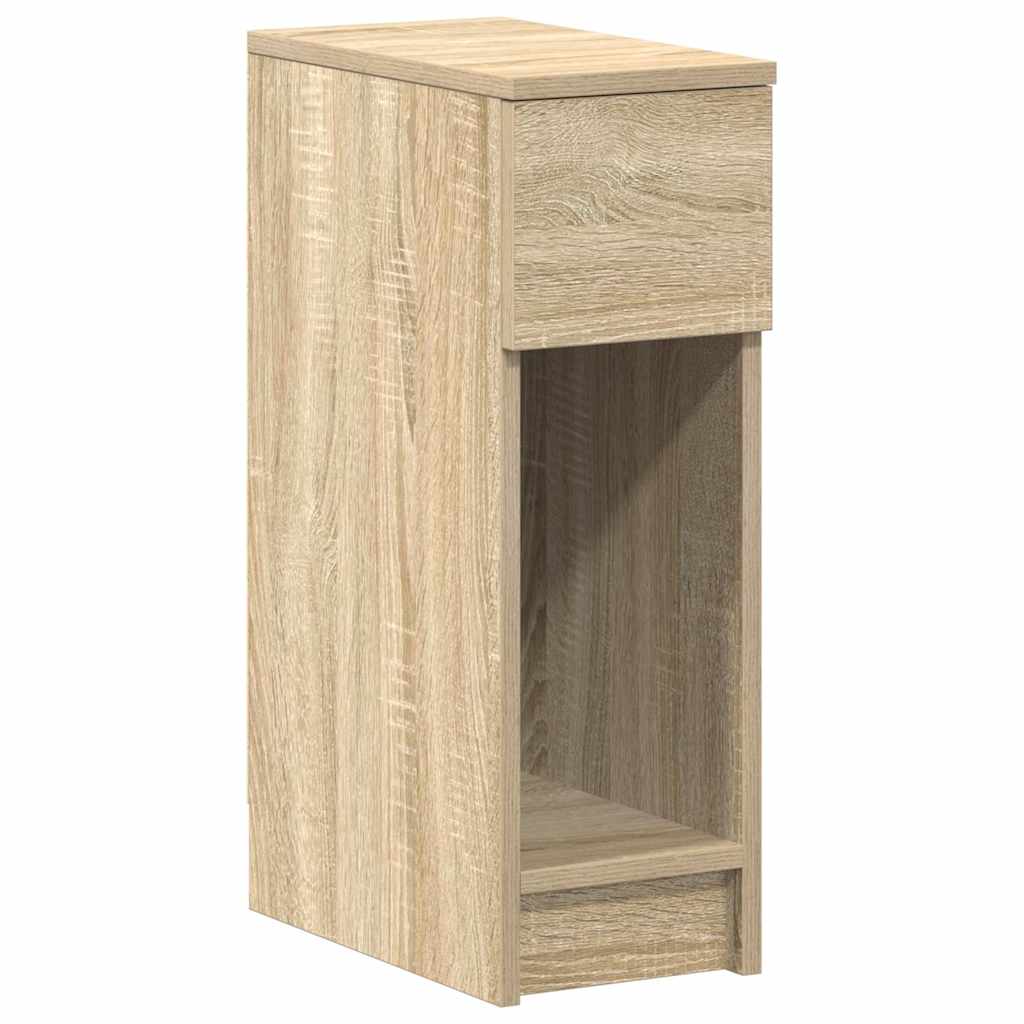 vidaXL Nachtkastjes 2 st met lade 20x36x60 cm artisanaal eikenkleurig - Aashly