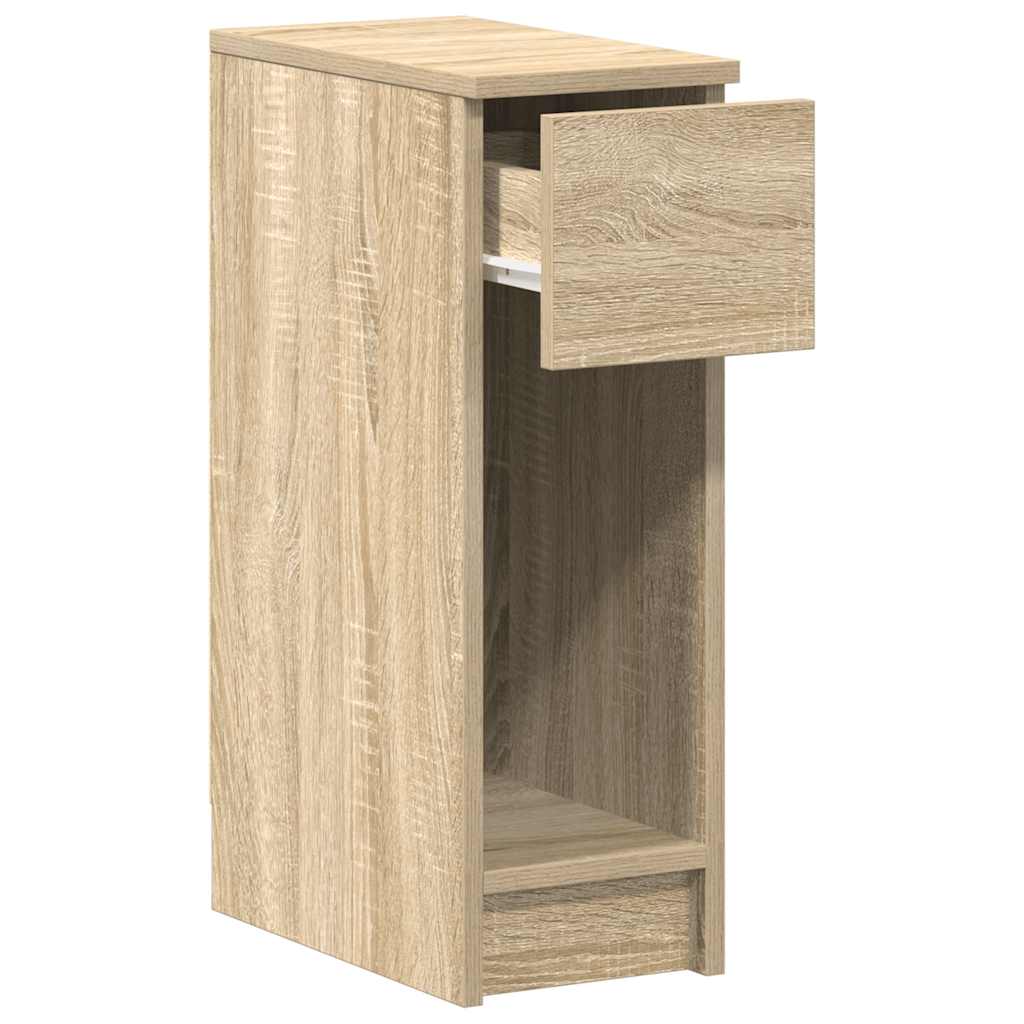 vidaXL Nachtkastjes 2 st met lade 20x36x60 cm artisanaal eikenkleurig - Aashly