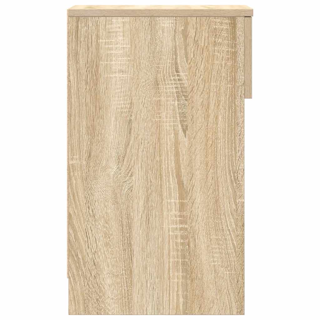 vidaXL Nachtkastjes 2 st met lade 20x36x60 cm artisanaal eikenkleurig - Aashly