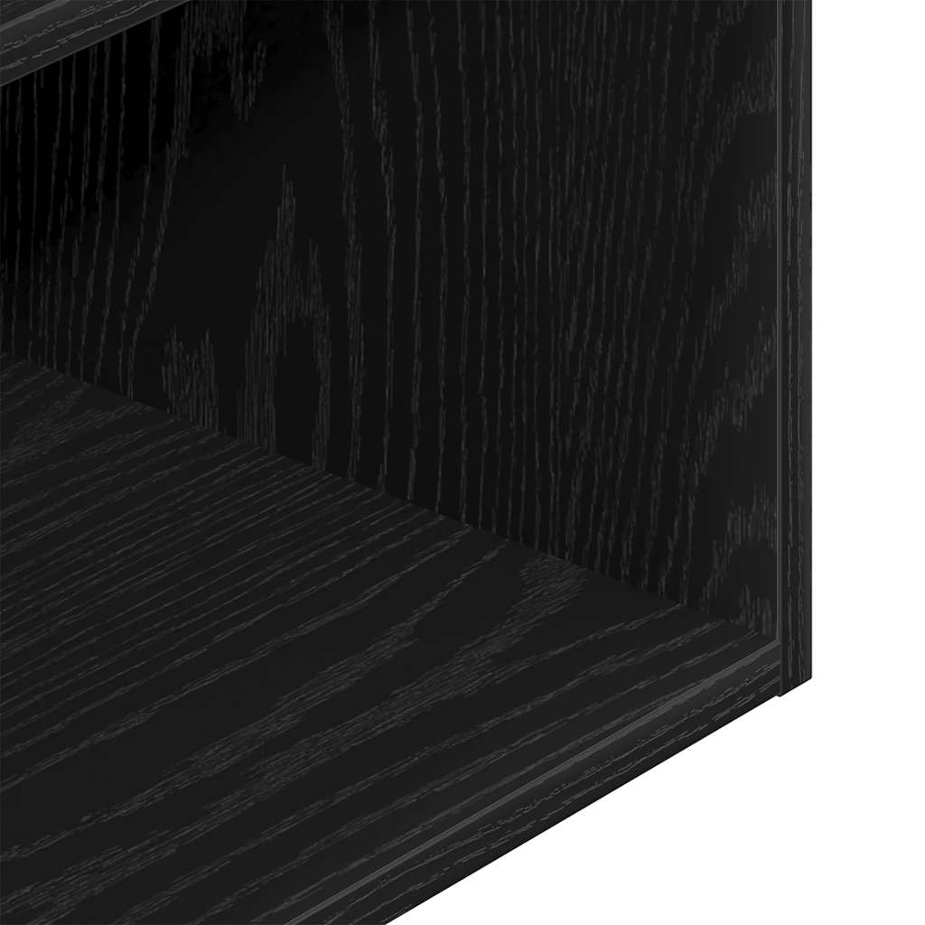 vidaXL Nachtkastje met lade 35x34x66,5 cm oud houtkleurig - Aashly