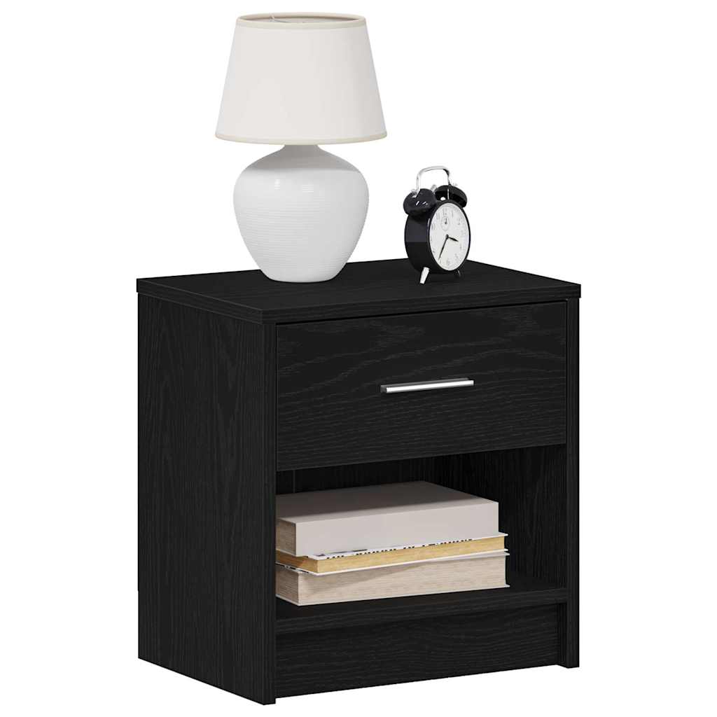 vidaXL Nachtkastje met lade 39x28x41 cm artisanaal eikenkleurig - Aashly