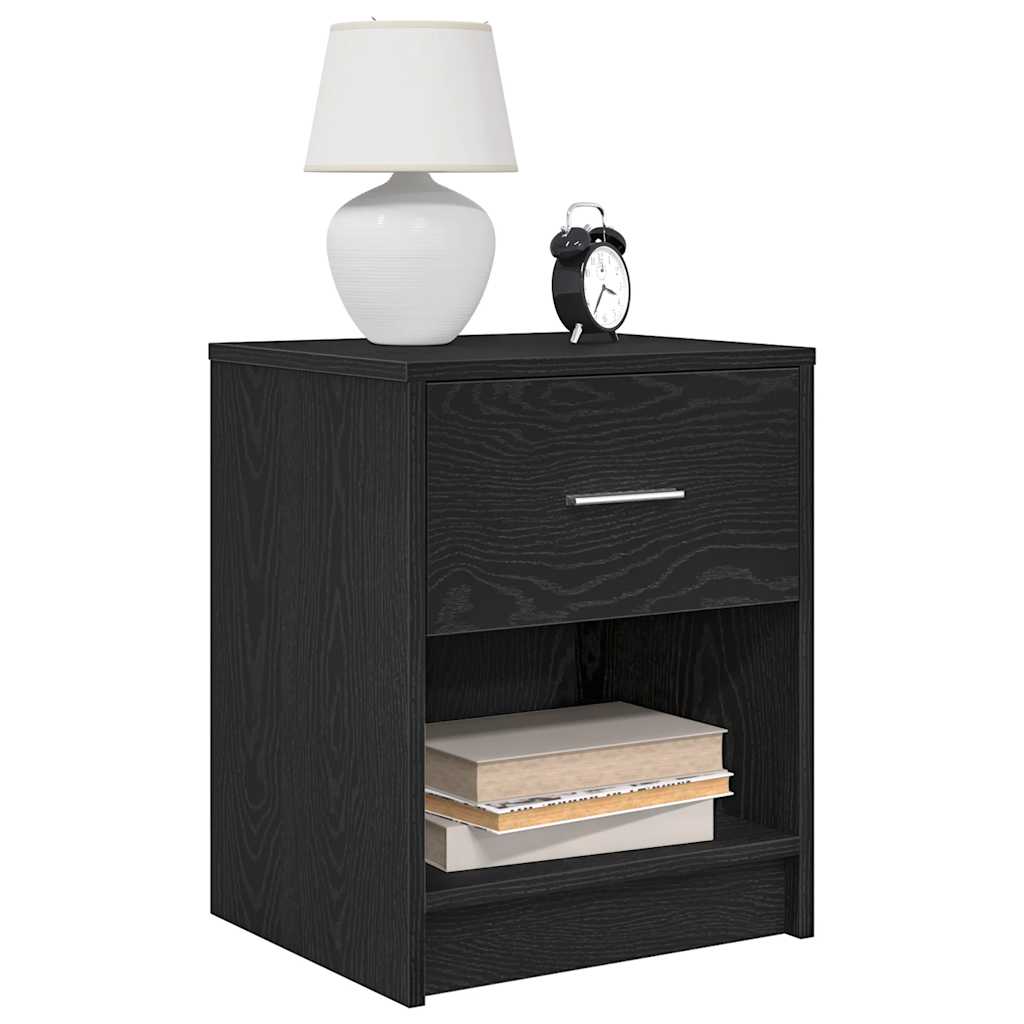 vidaXL Nachtkastje met lade 40x34x50 cm wit - Aashly