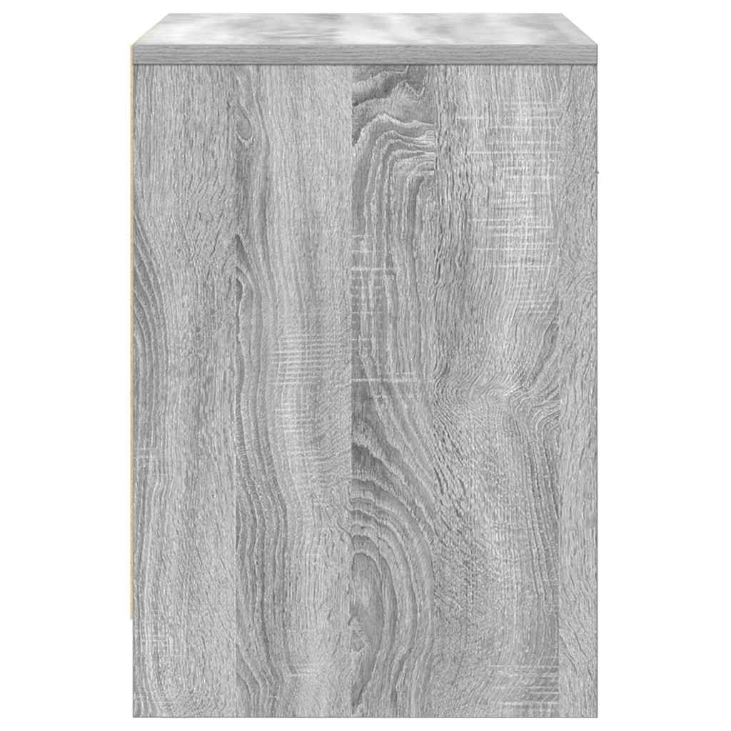 vidaXL Nachtkastje met lade 40x34x50 cm wit - Aashly