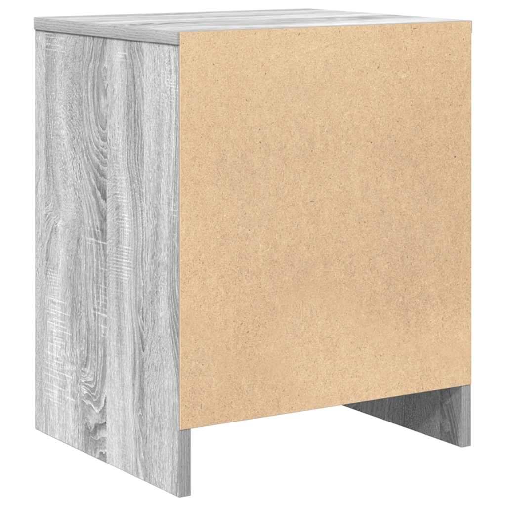 vidaXL Nachtkastje met lade 40x34x50 cm wit - Aashly
