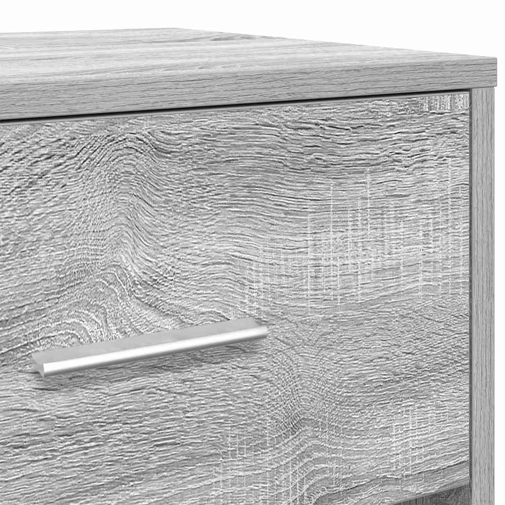 vidaXL Nachtkastje met lade 40x34x50 cm wit - Aashly