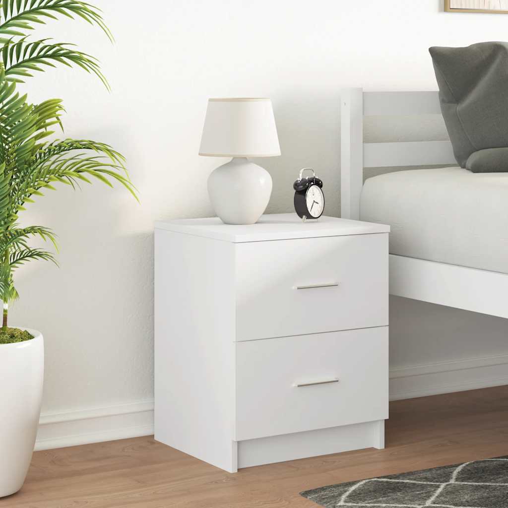 vidaXL Nachtkastjes 2 st met 2 lades 40x36x50 cm betongrijs - Aashly