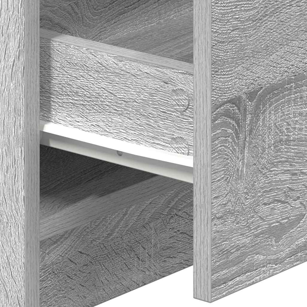 vidaXL Nachtkastjes 2 st met 2 lades 40x36x50 cm betongrijs - Aashly
