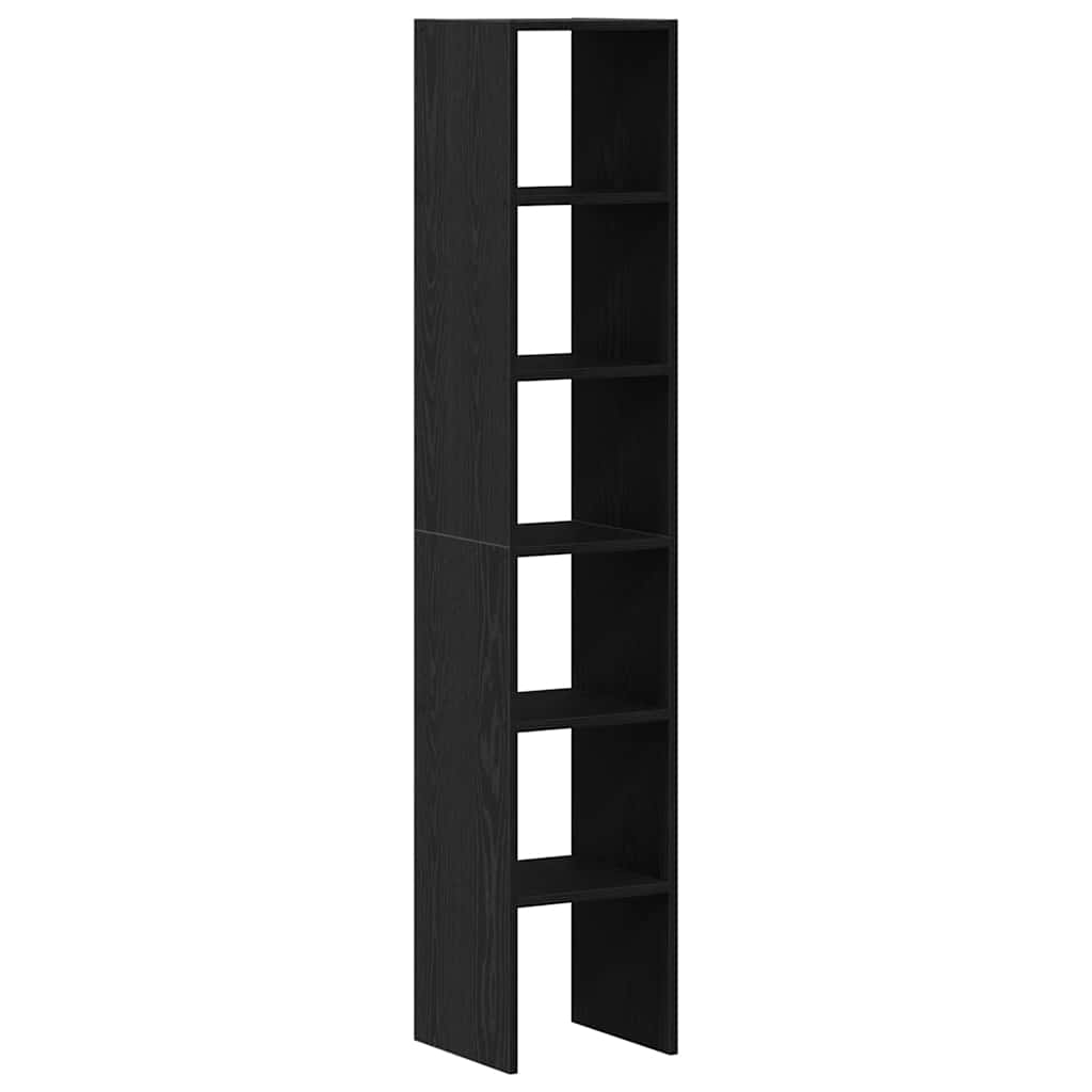 vidaXL Boekenkasten 2st stapelbaar 30x30x80cm bewerkt hout bruin eiken - Aashly