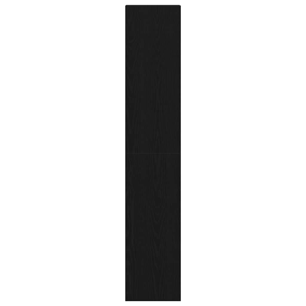 vidaXL Boekenkasten 2st stapelbaar 30x30x80cm bewerkt hout bruin eiken - Aashly