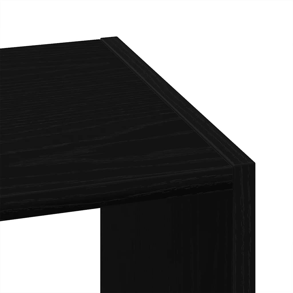 vidaXL Boekenkasten 2st stapelbaar 30x30x80cm bewerkt hout bruin eiken - Aashly