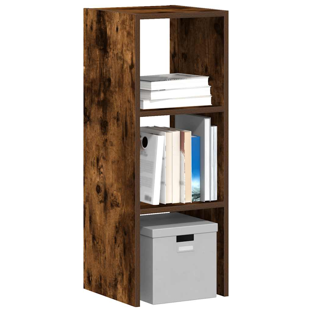 vidaXL Boekenkasten 2st stapelbaar 30x30x80cm bewerkt hout bruin eiken - Aashly