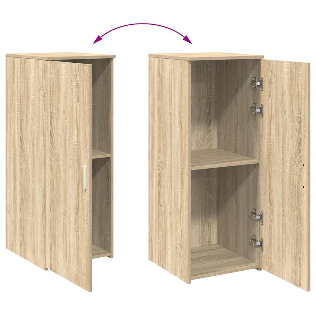 vidaXL Opbergkast 40x45x103,5 cm bewerkt hout grijs sonoma eikenkleur - Aashly