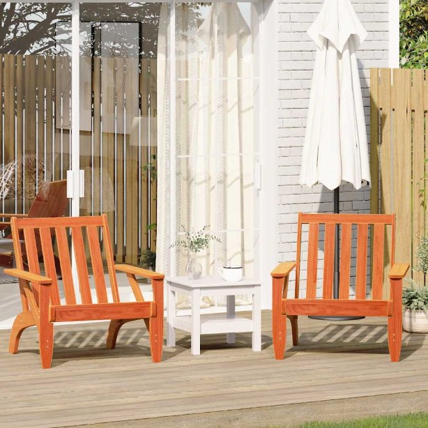 vidaXL Tuinstoelen Adirondack 2 st 75x77x77 cm massief douglashout - Aashly