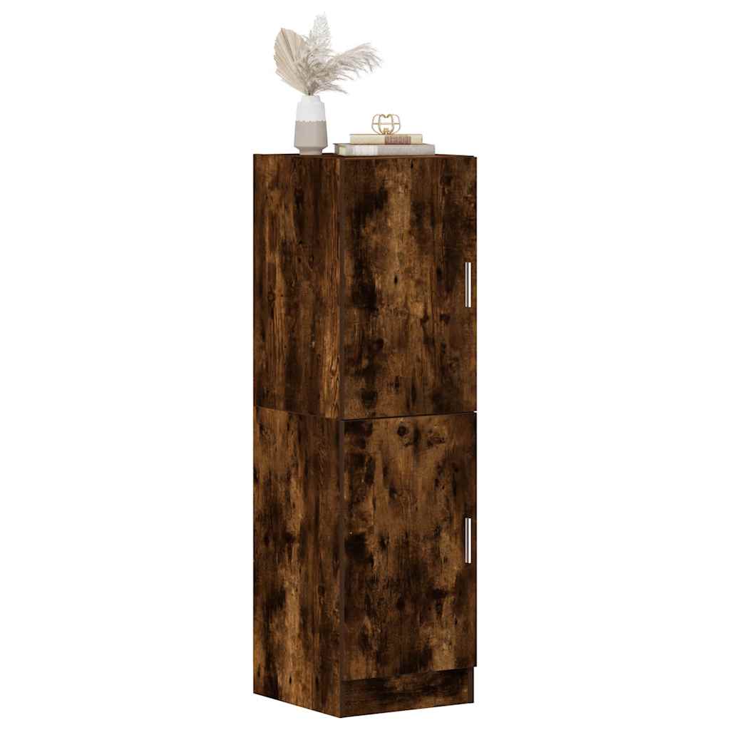 vidaXL Keukenkast 38x41,5x131,5 cm bewerkt hout gerookt eikenkleurig - Aashly
