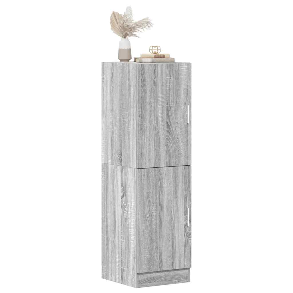 vidaXL Keukenkast 38x41,5x131,5 cm bewerkt hout gerookt eikenkleurig - Aashly