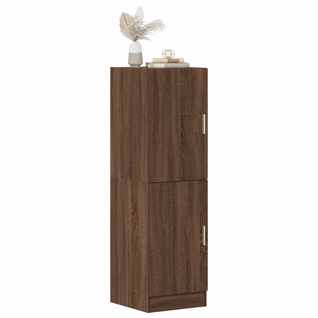 vidaXL Keukenkast 38x41,5x131,5 cm bewerkt hout gerookt eikenkleurig - Aashly
