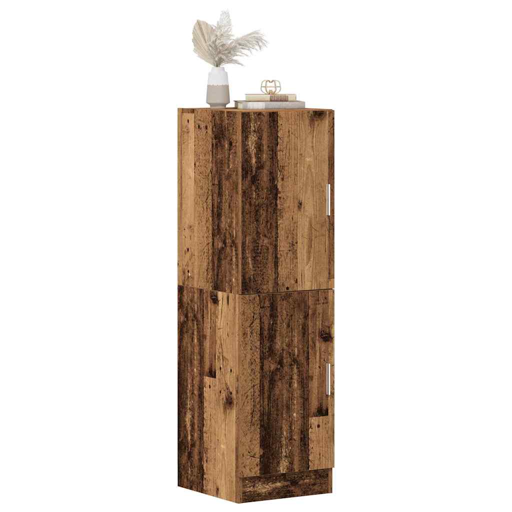 vidaXL Keukenkast 38x41,5x131,5 cm bewerkt hout gerookt eikenkleurig - Aashly