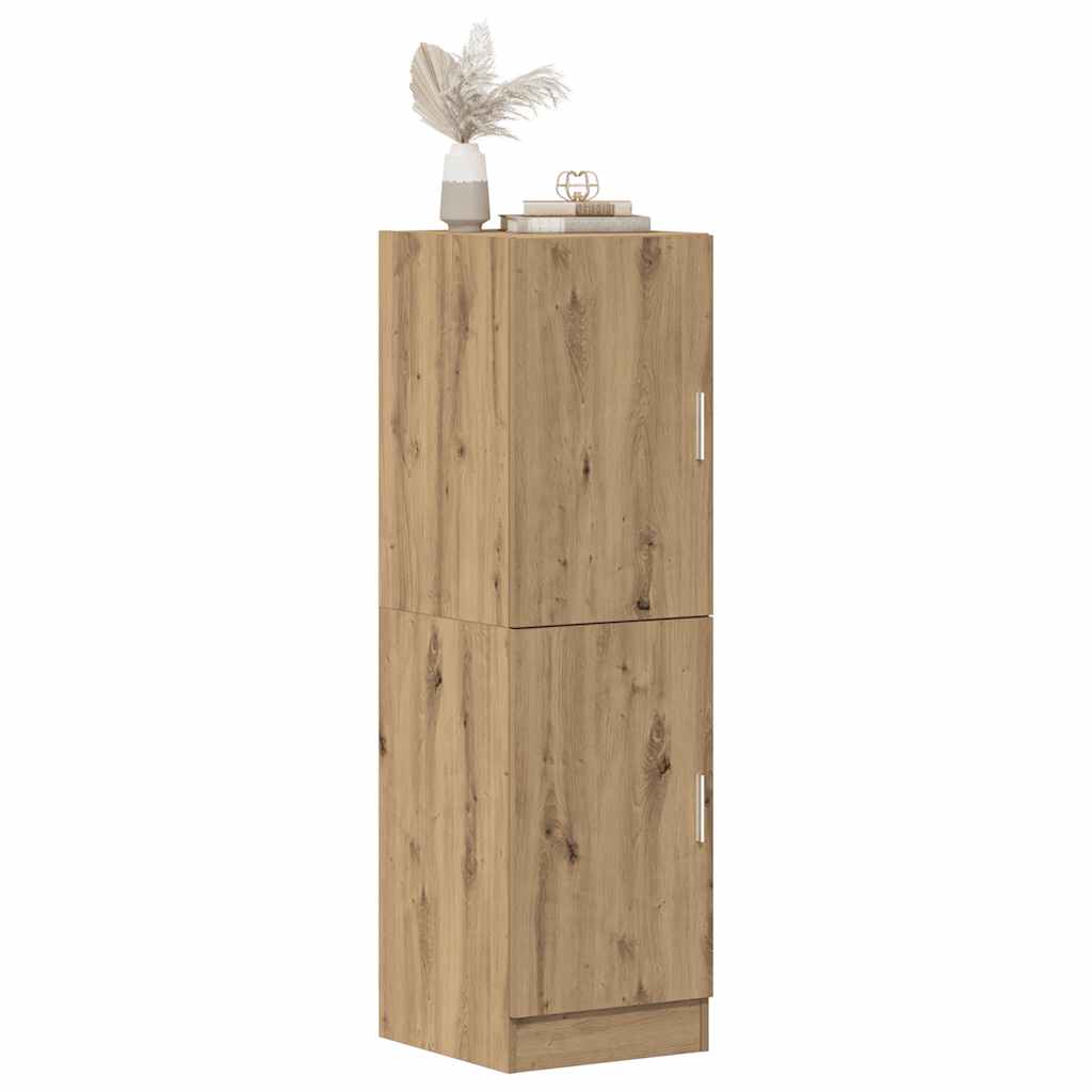 vidaXL Keukenkast 38x41,5x131,5 cm bewerkt hout gerookt eikenkleurig - Aashly